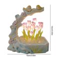 thumbnail image 2 of Lámpara LED de tulipán Wdftyju luz nocturna de flores artificiales rosa, 2 of 7