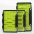 thumbnail image 2 of Caja de pesca con mosca portátil transparente ABS resistente a los impactos caja de anzuelos caja de moscas caja de moscas biónica de silicona impermeable, 2 of 5