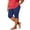 Navy, variant on LIaqionyy Women's Long Biker Shorts Mid Stretch Leggings High Waisted Plus Size Running Workout Gym Short Pants