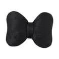 thumbnail image 2 of Elegante cojín decorativo de nudo de satén con relleno suave, adecuado para sofá, cama, Negro, 2 of 9