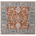 thumbnail image 2 of Safavieh Heirloom Lucy Oriental Polyester Area Rug, Rust/Blue, 6'3" x 6'3" Square, 2 of 11