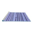 thumbnail image 2 of Ahgly Company Machine Washable Indoor Square Abstract Blue Modern Area Rugs, 3' Square, 2 of 4