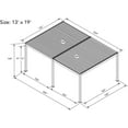 thumbnail image 2 of Freestanding Villa Pergola with Motorization and LED Lighting Included, 19' x 13', White, 2 of 9