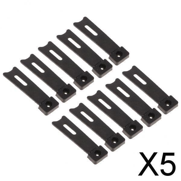 Caballetes de Plástico Soledad 10 Piezas negro