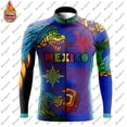 thumbnail image 3 of Conjunto de maillot de ciclismo del equipo Pro México, ropa de ciclismo de montaña de manga larga, ropa transpirable para ciclismo de montaña para hombre, 3 of 5