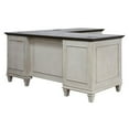 thumbnail image 6 of Atlin Designs 8 Drawers Two Tone Contemporary Wood L-Desk in White, 6 of 9
