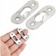 thumbnail image 5 of Laklulu Cierre Invisible Perchas con Ojo de Cerradura Cerradura de Metal Sujetadores de Pintura Perchas con Agujeros para Gabinetes Espejos Marcos de Cuadros Armarios 50 Piezas Cierre de Metal con, 5 of 5