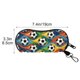 thumbnail image 3 of Funda para gafas con temática de fútbol, clip mosquetón, cierre de cremallera, material de neopreno suave, tamaño compacto, ideal para gafas de sol, gafas graduadas, llaves y accesorios pequeños., 3 of 6