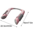 thumbnail image 3 of Fnochy Hands-Free Neck Fan Portable USB Rechargeable 3-Speed Dual Wind Personal Cooling Fan for Outdoor Camping Sports Travel Office Use, 3 of 4