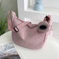 thumbnail image 4 of TIMIFIS Sac Bandoulière en Velours Côtelé, Mèche, Sac à Raviolis à la Mode et Polyvalent, Sac Messager Décontracté pour Camping et Randonnée, 4 of 6