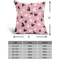 thumbnail image 4 of Happy Valentine''s Day Pink Pillow Covers 20X20 Inch Set of 2 Valentine Black White Hearts Decorative Pillow Cases Valentines Wedding Love Cushion Case Home Party Decor For Sofa Couch Porch Outdoor, 4 of 6