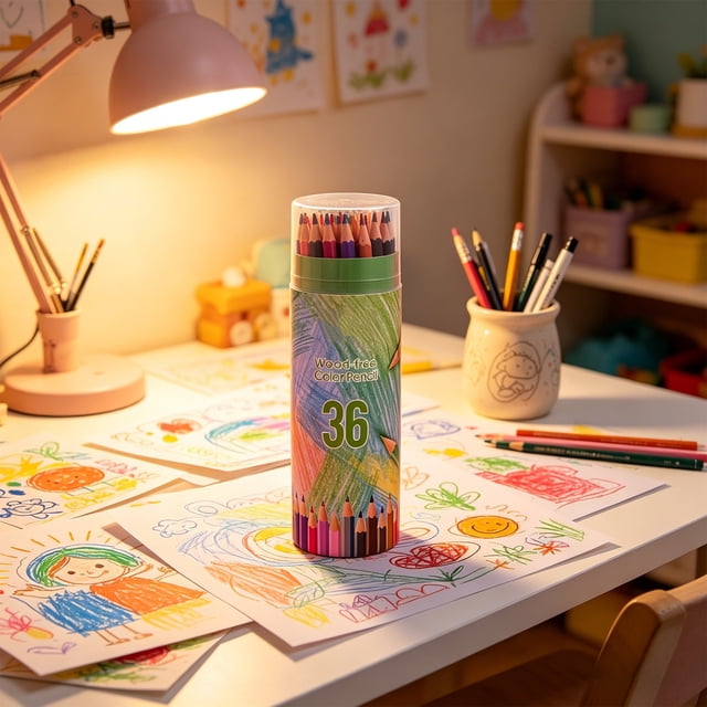 Ohmyroo Multi-Color Oil-Based Pencils 18/24/36 Colors Set