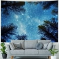 thumbnail image 4 of Creowell Forest Starry Tapestry Wall Hanging 3D Printing Forest Tapestry Galaxy Tapestry Forest Milky Way Tapestry Tree Tapestry Night Sky Tapestry Wall Tapestry for Dorm Living Room 60x50inch, 4 of 6