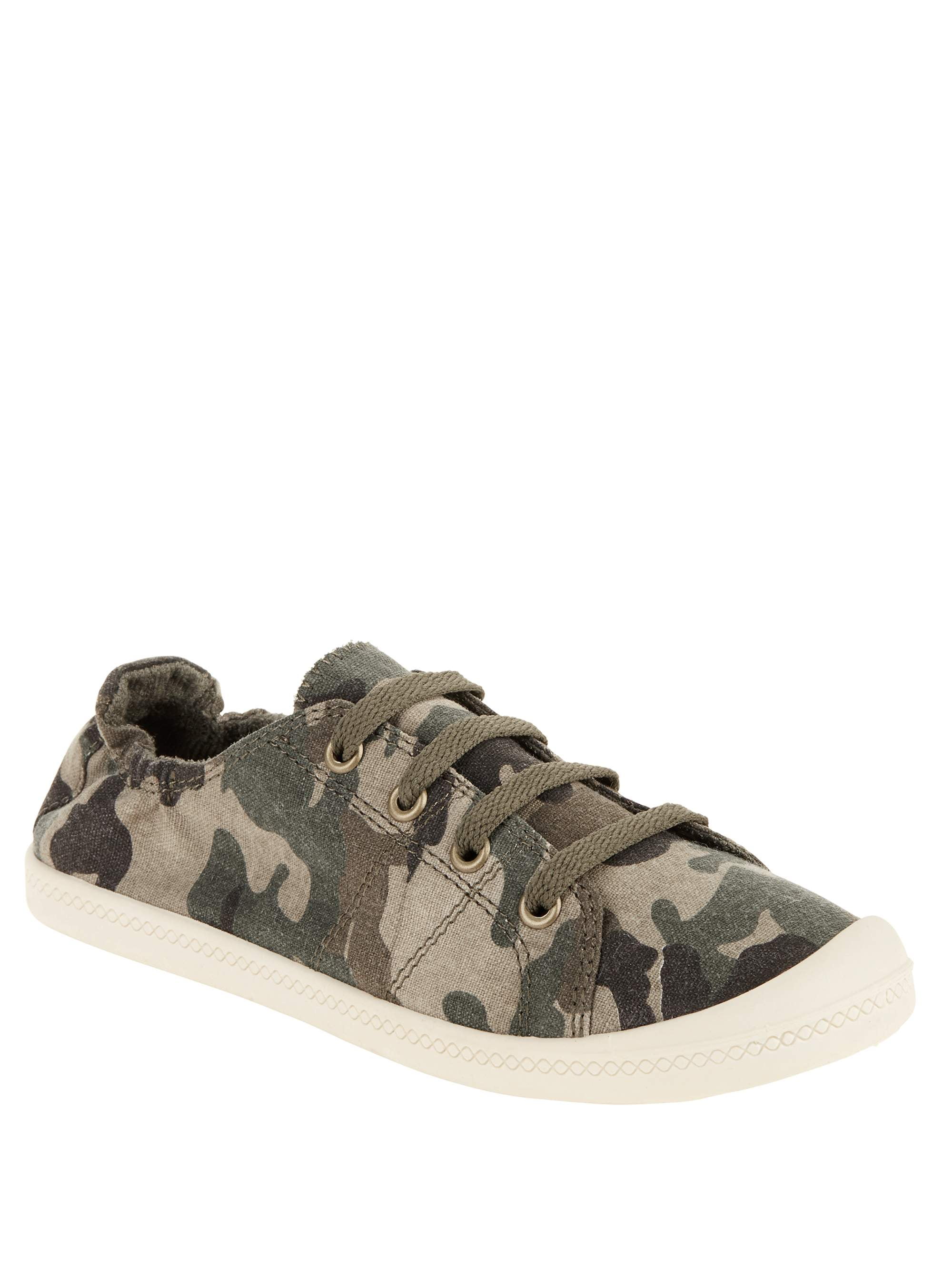 Camo Camouflage Animal Womans Canvas Casual Shoes Fashion Tennis Shoes