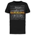 thumbnail image 1 of Barcelona Words Cloud  T-Shirt Men -Image by Shutterstock, Male Medium, 1 of 2
