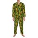 thumbnail image 3 of Balery Corn 2 Pijama para Hombre de Dos Piezas con Manga Larga, Conjunto de Dormir y Descanso Suave con Bolsillos-Large, 3 of 7