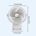 thumbnail image 3 of Clearance under 10 USB Clip Fan For Home Use Student Dormitories Charging And Plug-in Purpose Office Small Silent Desktop Fan, 3 of 9