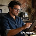 thumbnail image 2 of KANASTAL Oversized Blue Light Blocking Glasses Women Men TR90 Anti-Glare UV400 Protection for Office Gaming Study Deep Blue Frame, 2 of 7