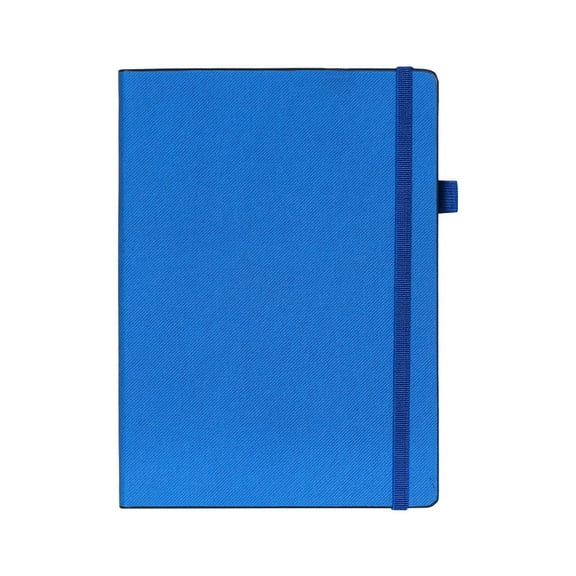 CrownLit A5 Ruled Notebook,160 Pages, Elastic Band Closure with Pen Holder