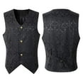 thumbnail image 1 of Men Fashion Punk Jacket Vintage Overcoat Outwear Button Tailcoat Vest Coat, 1 of 5