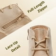 thumbnail image 5 of Dream Pairs Low Wedge Heel Ankle Booties for Girls With Side Zipper (Toddler/Little Kid/Big Kid), 5 of 5