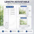 thumbnail image 2 of Portable AC Window Vent Kit, 100% Sealing Window Kit for Portable Air Conditioner AC Unit Clothes Dryer, 10x24~36 Inch Length Adjustable, Waterproof, No Drilling, 2 of 7