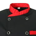 thumbnail image 3 of Hombre Mujer Chaqueta Cocinero Chaqueta Baker Chaqueta Cocinero para proteger Black L, 3 of 8
