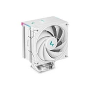 DeepCool AK500S WH DIGITAL Air Cooler, Single Tower, Real-Time CPU Status Screen, 5 Offset Copper Heat Pipes, All White Design