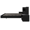 thumbnail image 3 of Nexera Harper 4-Piece Floating Platform Bedroom Set, Black, Double, 3 of 8