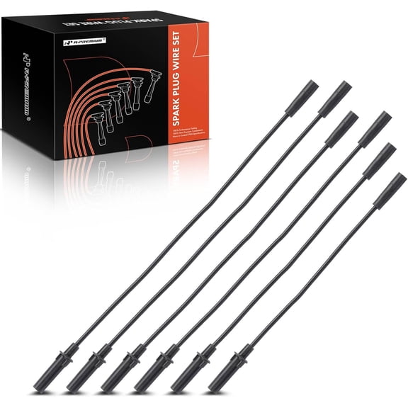 A-Premium Ignition Spark Plug Wires Set of 6 Compatible with Dodge Grand Caravan, Chrysler Town & Country Pacifica Grand Voyager, Volkswagen Routan, 3.3L 3.8L