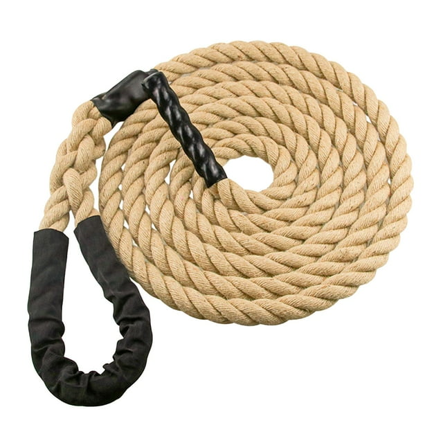 ZheElen Gym Climbing Rope Jute Rope for Out Strengthen 7.6M Working Exercise Muscle Power Brown 3 Meters