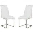 thumbnail image 1 of Bravo Contemporary Side Chair In White and Stainless Steel, 1 of 1