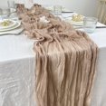 thumbnail image 3 of Oiur Table Runner Rustic Tablecloth Soft Wear Resistant Polyester Washable Non-Fading Hand-dyed Tablecloth Wedding Party Decoration, 3 of 13