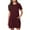 Wine, variant on ShomPort Women's Casual T-Shirt Dresses with Pockets Summer Loose Round Neck Short Sleeve Mini Dresses