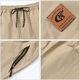 thumbnail image 7 of Xidunhg Men's Stretch Shorts Casual Classic Summer Beach Shorts Drawstring With Zipper Pocket Khaki 40, 7 of 7