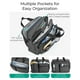 thumbnail image 3 of Bolsa para portátil BAGSMART 3 en 1, repelente al agua, 17.3 pulgadas, para hombre, negra, 3 of 6