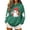 18#Green, variant on Halloween Oversized Sweatshirt for Women Lightweight Pullover Cute Print Hoodies with Kangaroo Pocket Funny Long Sleeve Tops