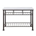 thumbnail image 2 of Ergode Kitchen Island White Cultured Marble & Gray Finish, 2 of 3