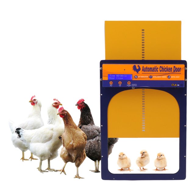 Porte de Poulailler, Télécommande Porte de Poulet en Aluminium pour Ferme