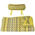 thumbnail image 6 of Sunnydaze Outdoor Weather-Resistant Polyester Quilted Hammock Cushion Pad and Hammock Pillow with Ties - Yellow and Gray Chevron, 6 of 10