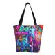 thumbnail image 1 of Fotbe Neon Free Play Bolsa de Playa con Estampado, Bolsa de Hombro, Bolsa de Mano Espaciosa, Bolsa de Viaje Ligera, Bolsa de Compras Versátil, 1 of 6