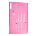 thumbnail image 4 of Colorful 6 Piece Knife Set Stainless Steel Practical Kitchen Knife Set with Ergonomic Handle for Cutting Pink, 4 of 5