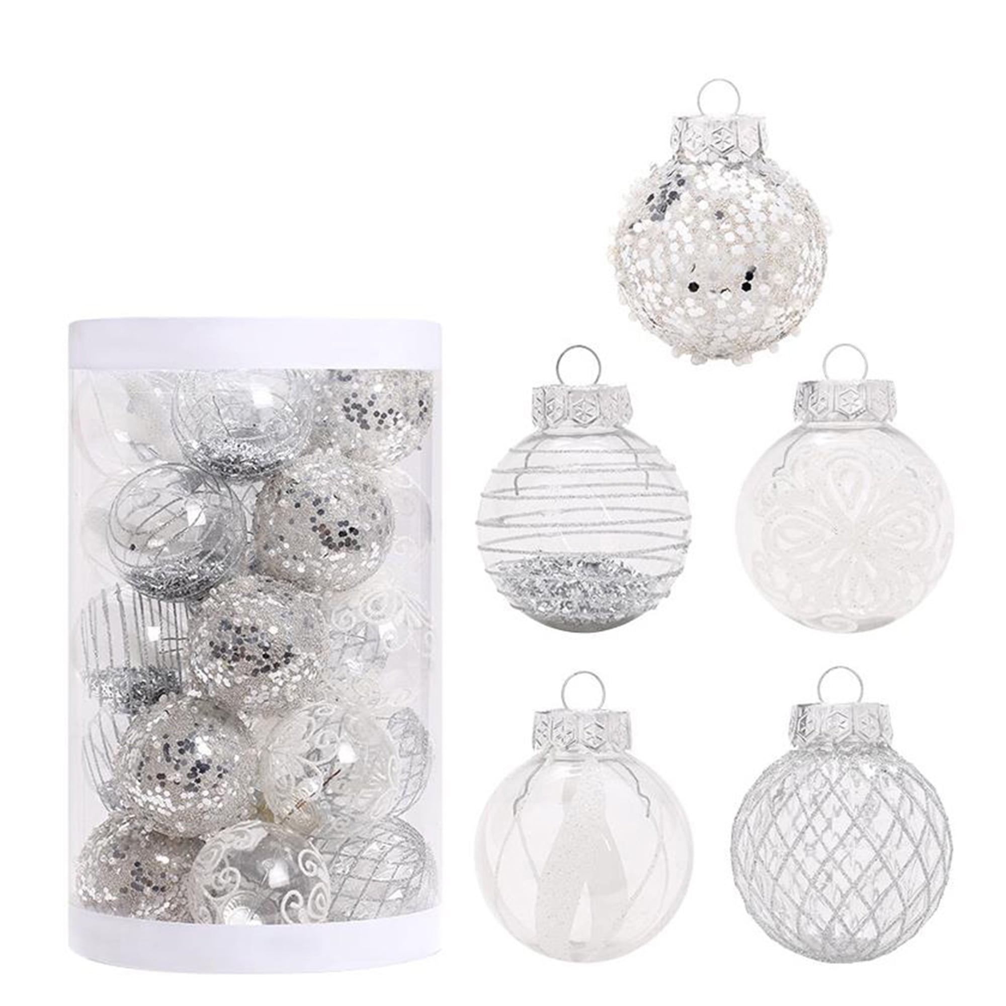 hirigin Christmas Ball Ornaments, 25Pcs Christmas Tree Ornaments Set