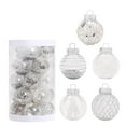 thumbnail image 1 of Txlixc Decoraciones de bolas de Navidad, 25 decoraciones de árboles de Navidad, anillos colgantes, decoraciones de Navidad para fiestas de vacaciones familiares Txlixc moda, 1 of 5