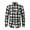 White, variant on WREESH Men's Button Down Shirts Long Sleeve Plaid Casual Shirt with Turn-Down Collar and Pockets a Classic Men's Top Yellow