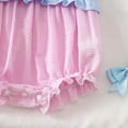 thumbnail image 6 of TOWED22 Newborn Baby Girl Romper Sleeveless Square Neck Plaid Print Strawberry Embroidery Jumpsuit Infant Summer Outfits Pink,12-18 M, 6 of 8