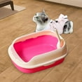 thumbnail image 6 of Cat Kitten Toilet Pet Litter Tray Bedpan Cat Litter Container Pink, 6 of 8
