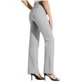 thumbnail image 2 of EDFBUYKRS Sweatpants Women Tall Long Women's Casual Pants for and Daily Wear Relaxed Fit Straight Leg Trousers with Button Pockets Comfortable Elastic Waist Versatile for All Seasons L, 2 of 7