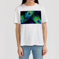 thumbnail image 4 of Peacock Feathers Stylish White 100% Cotton T-Shirt for Men - Classic Fit and Comfortable - Casual Tee for Daily Wear and Sports Activities - Fashionable and Breathable Summer Top, 4 of 5