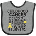 thumbnail image 3 of Inktastic Childhood Cancer Awareness Boys or Girls Baby Bib, 3 of 4